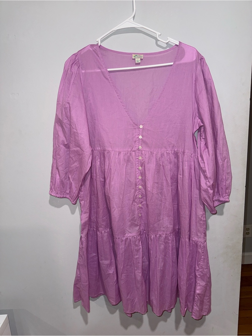 J. Crew Lilac Button-Front Dress - Picture 2 of 9